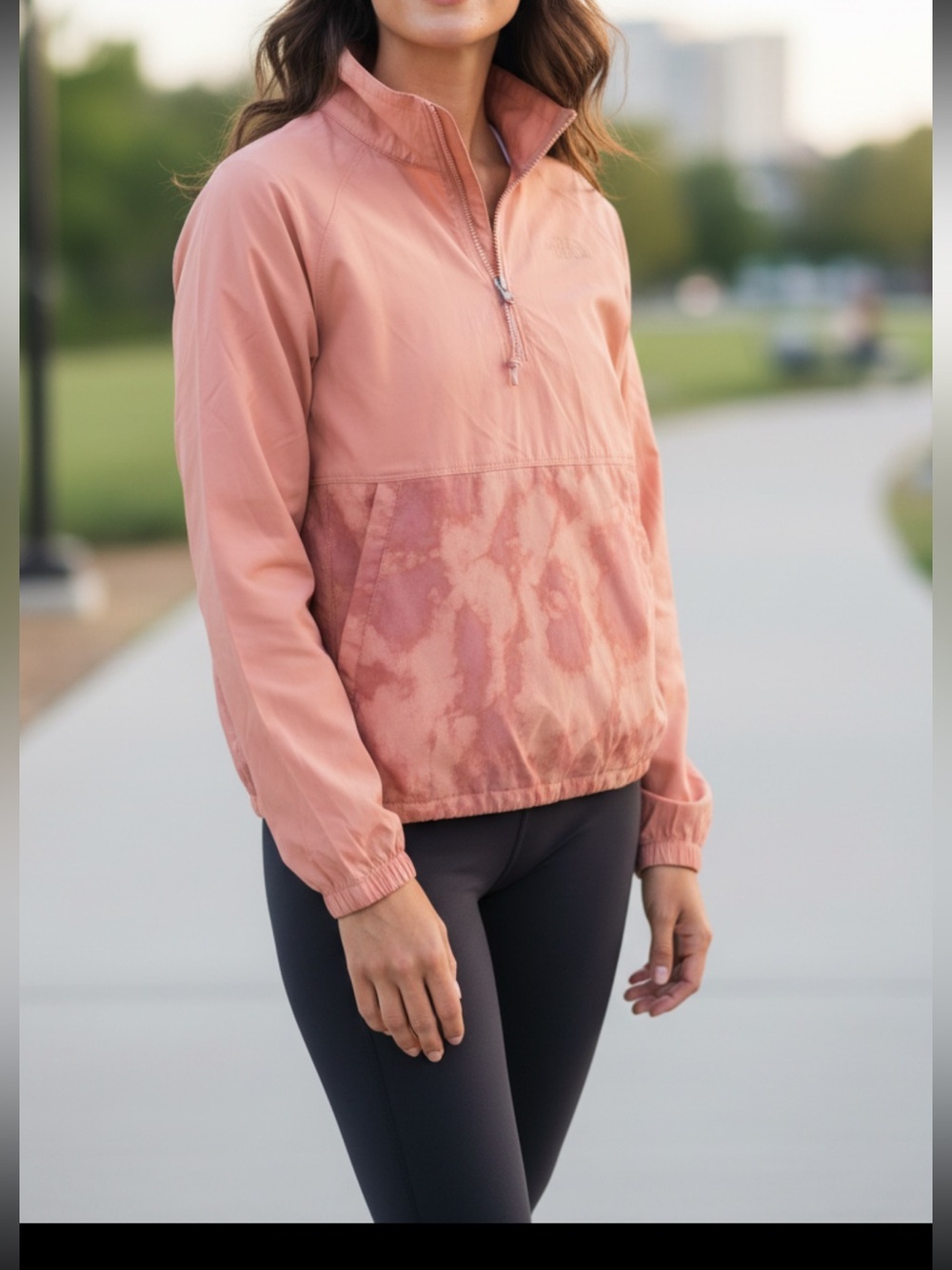 The North Face Women's Dusty Rose Half-Zip Pullover Anorak